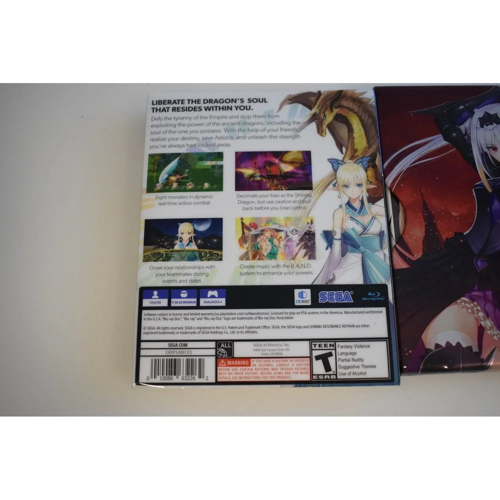 Shining Resonance Refrain Draconic Launch Edition PS4 PlayStation 4 Steelbook